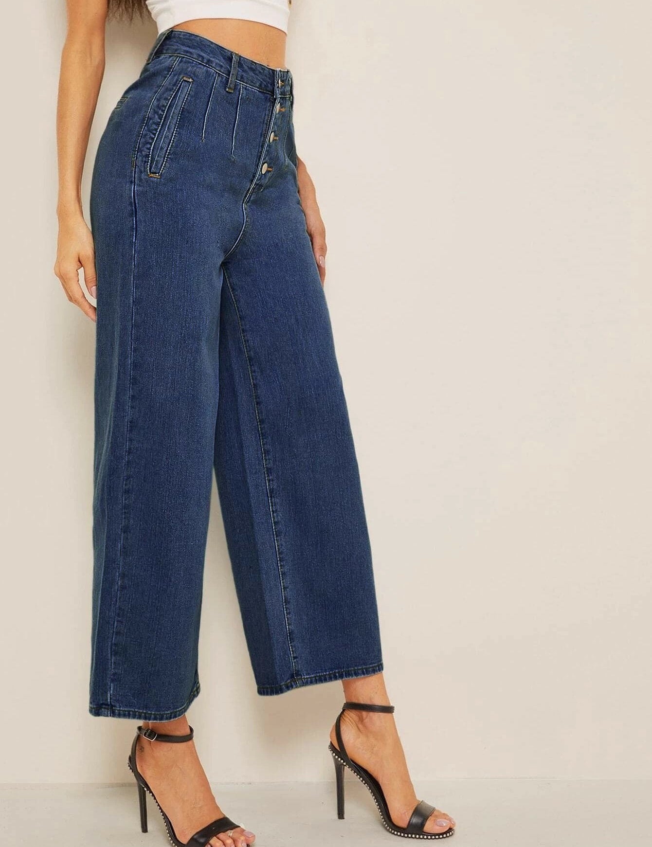 KOTTY Boyfriend Women Dark Blue Jeans 
