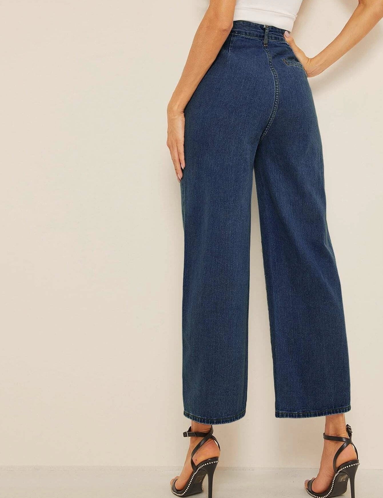 KOTTY Boyfriend Women Dark Blue Jeans 