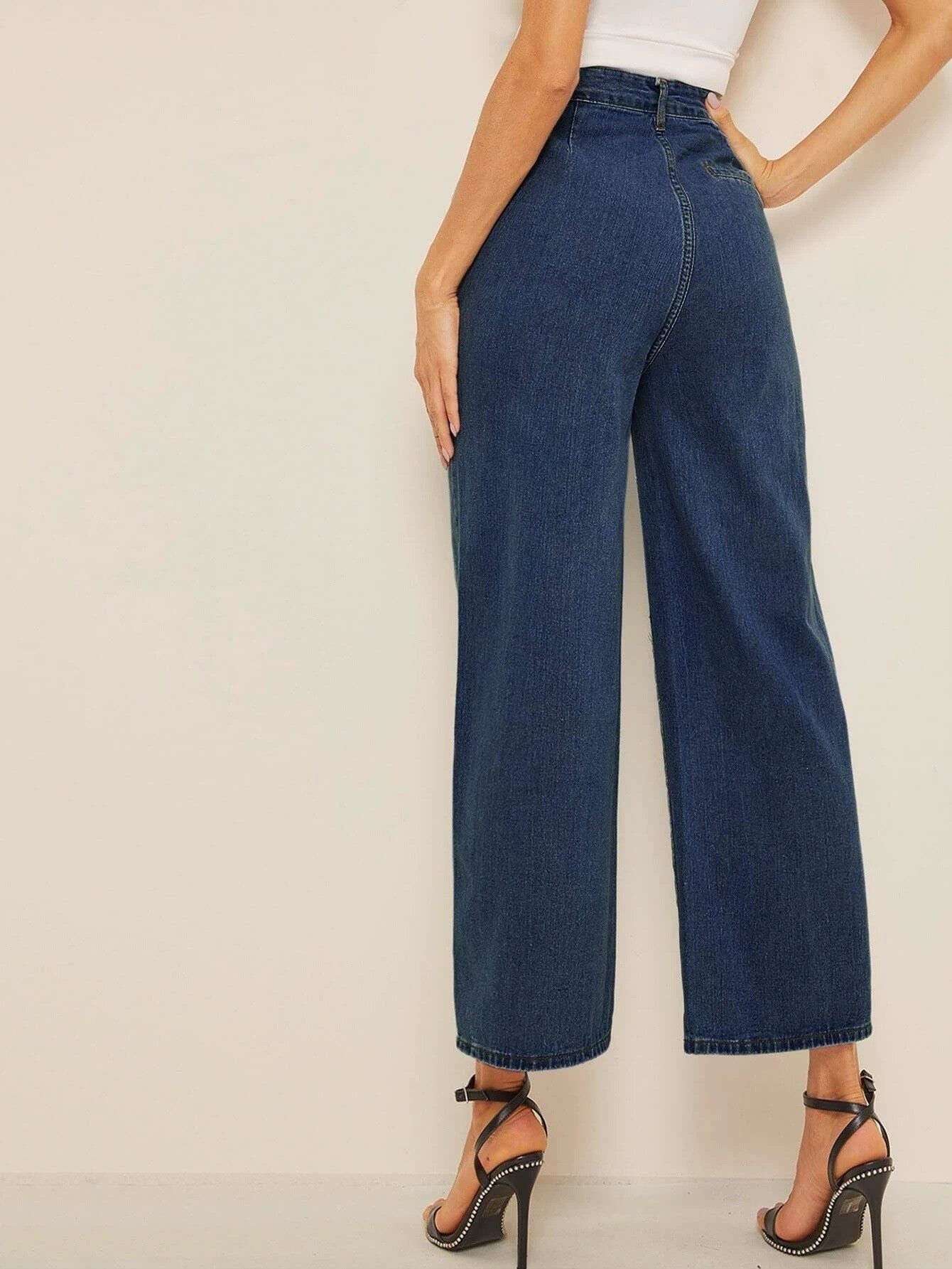 KOTTY Boyfriend Women Dark Blue Jeans 