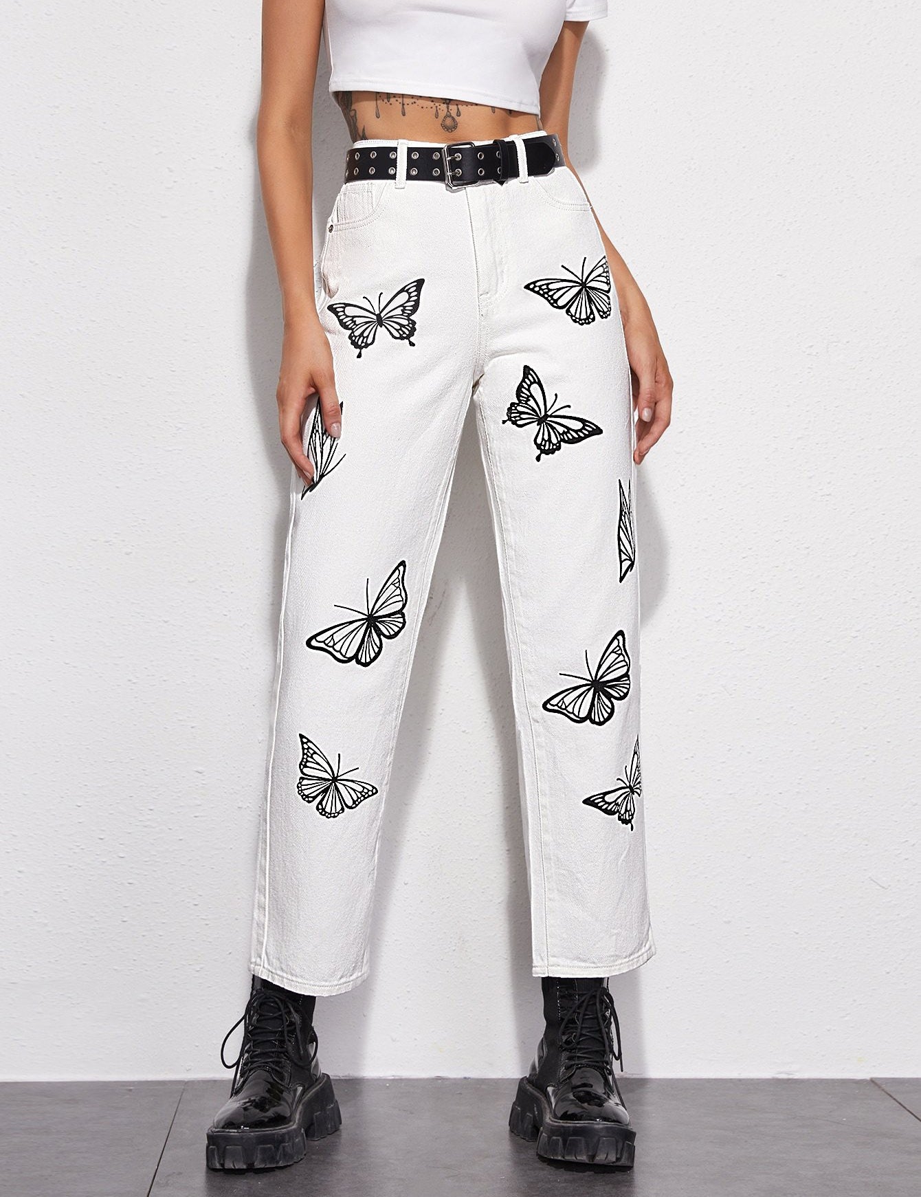 KOTTY Regular Women White, Black Jeans 