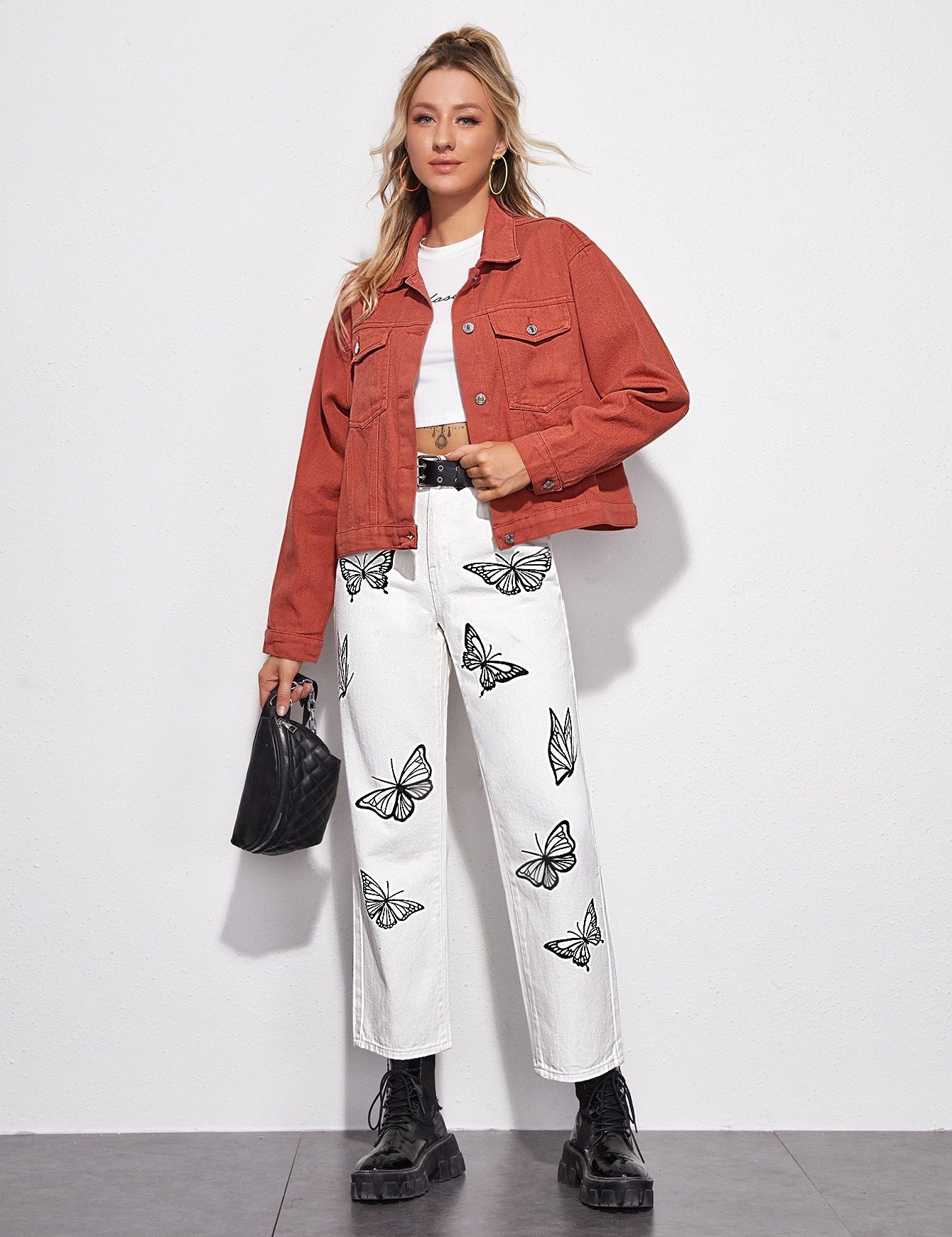 KOTTY Regular Women White, Black Jeans 