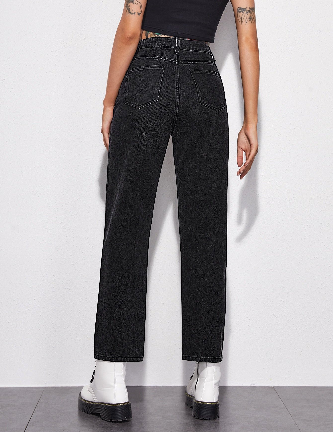 KOTTY Flared Women Black Jeans 