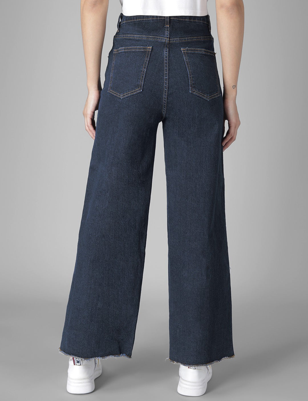 KOTTY Flared Women Dark Blue Jeans 