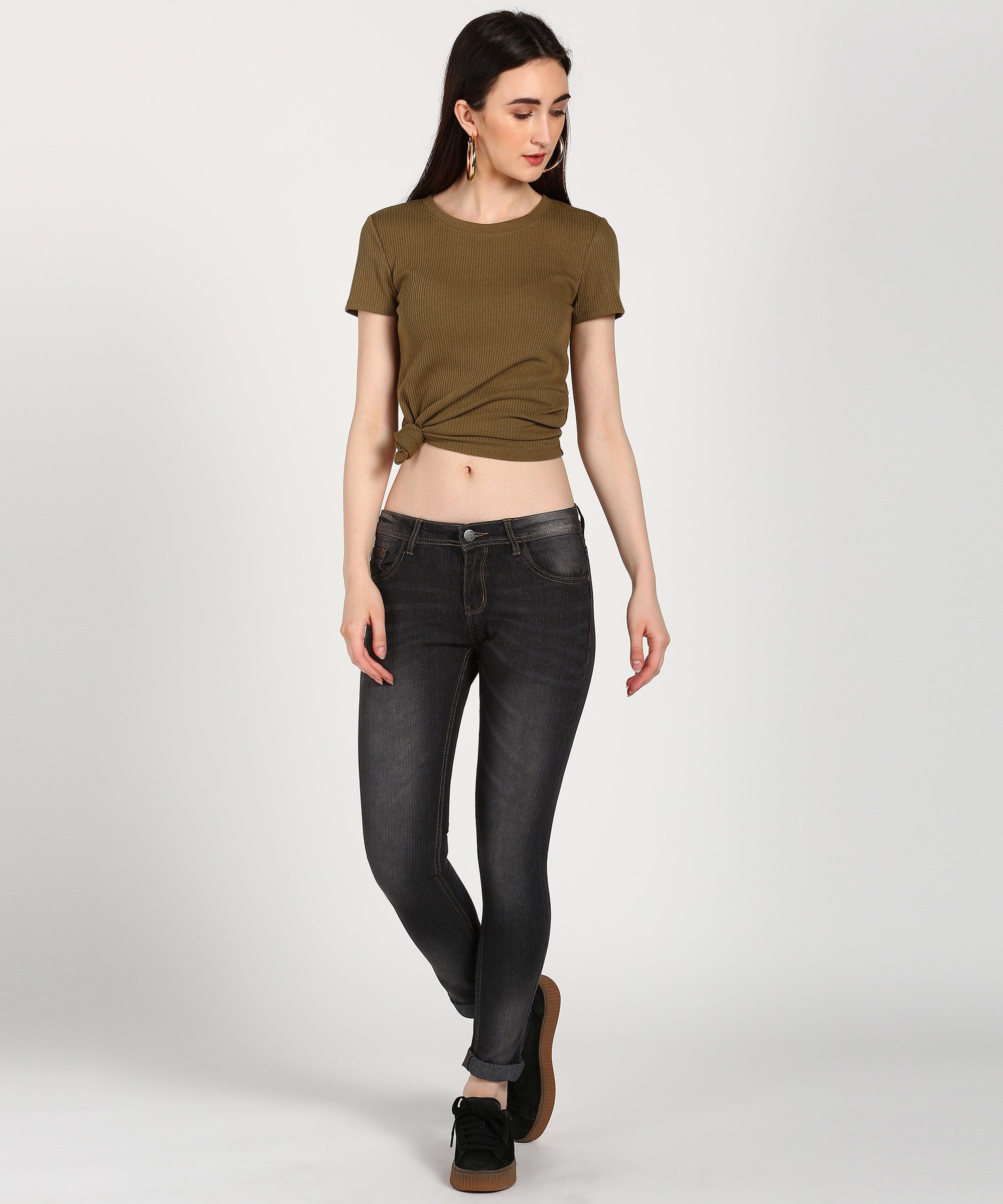 KOTTY Regular Women Black Jeans 