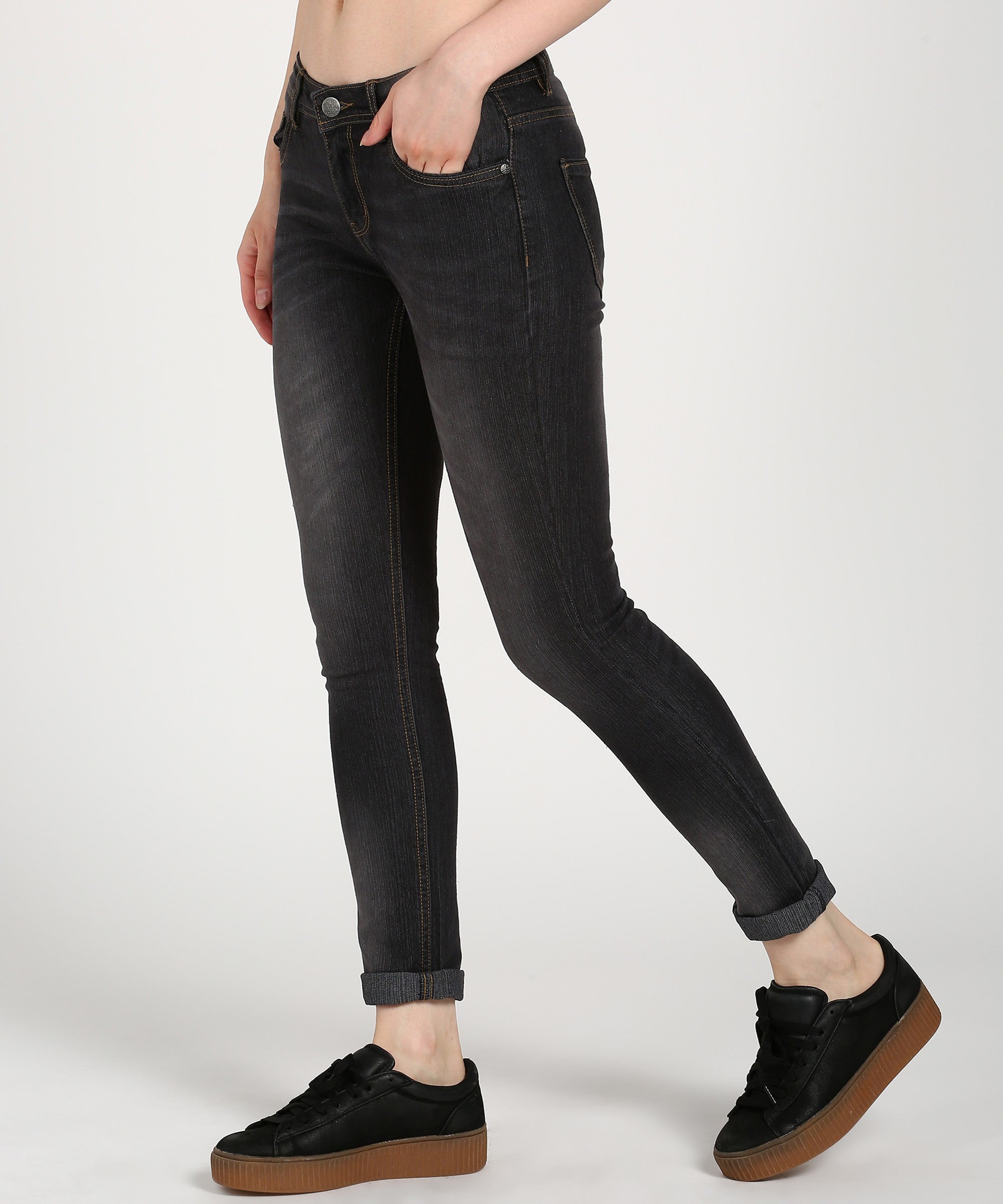 KOTTY Regular Women Black Jeans 