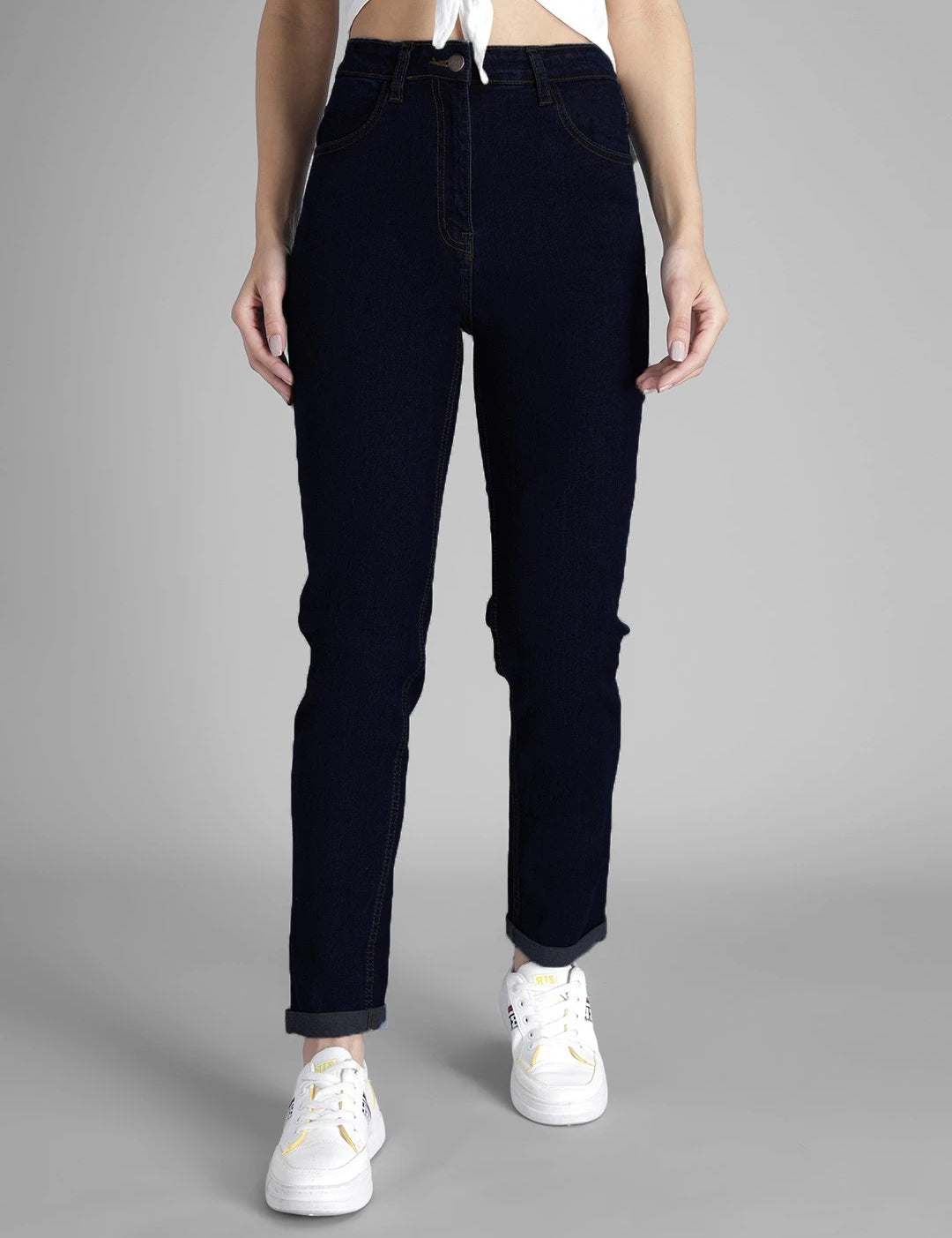 KOTTY Regular Women Dark Blue Jeans 