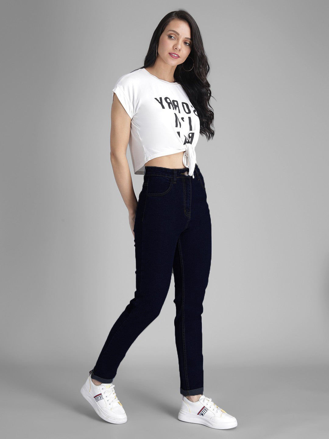 KOTTY Regular Women Dark Blue Jeans 