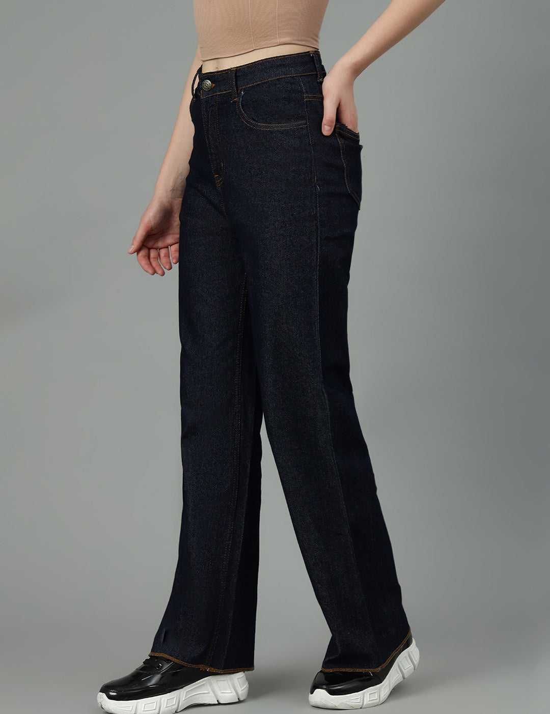 KOTTY Flared Women Black Jeans 