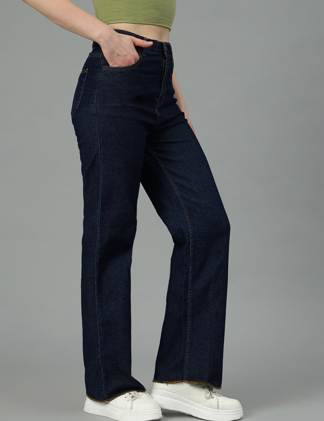 KOTTY Regular Women Dark Blue Jeans 