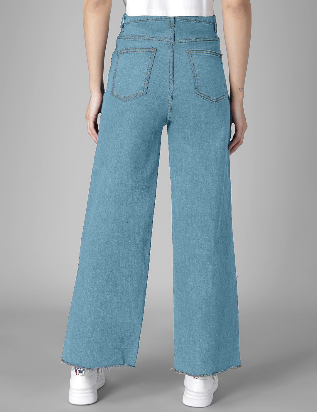 KOTTY Flared Women Light Blue Jeans 