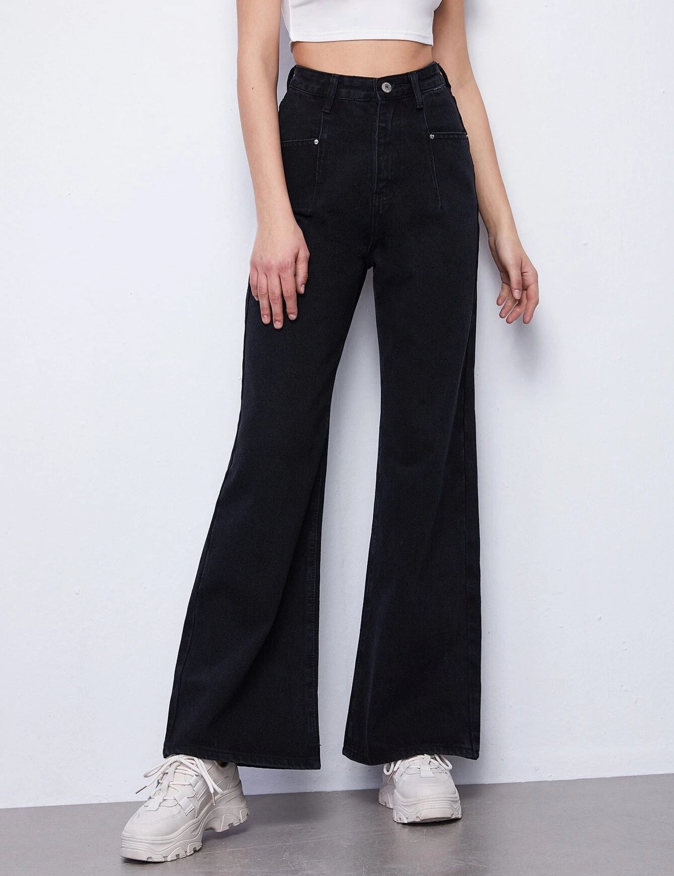 KOTTY Boot-Leg Women Black Jeans 