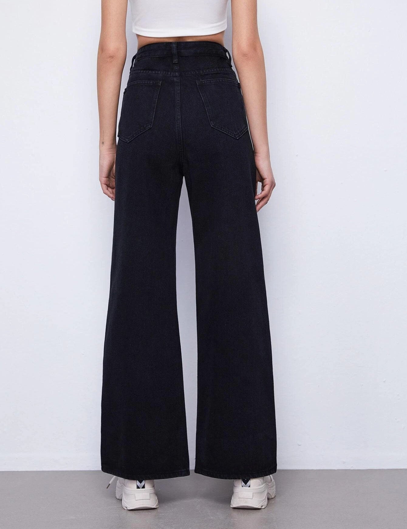 KOTTY Boot-Leg Women Black Jeans 