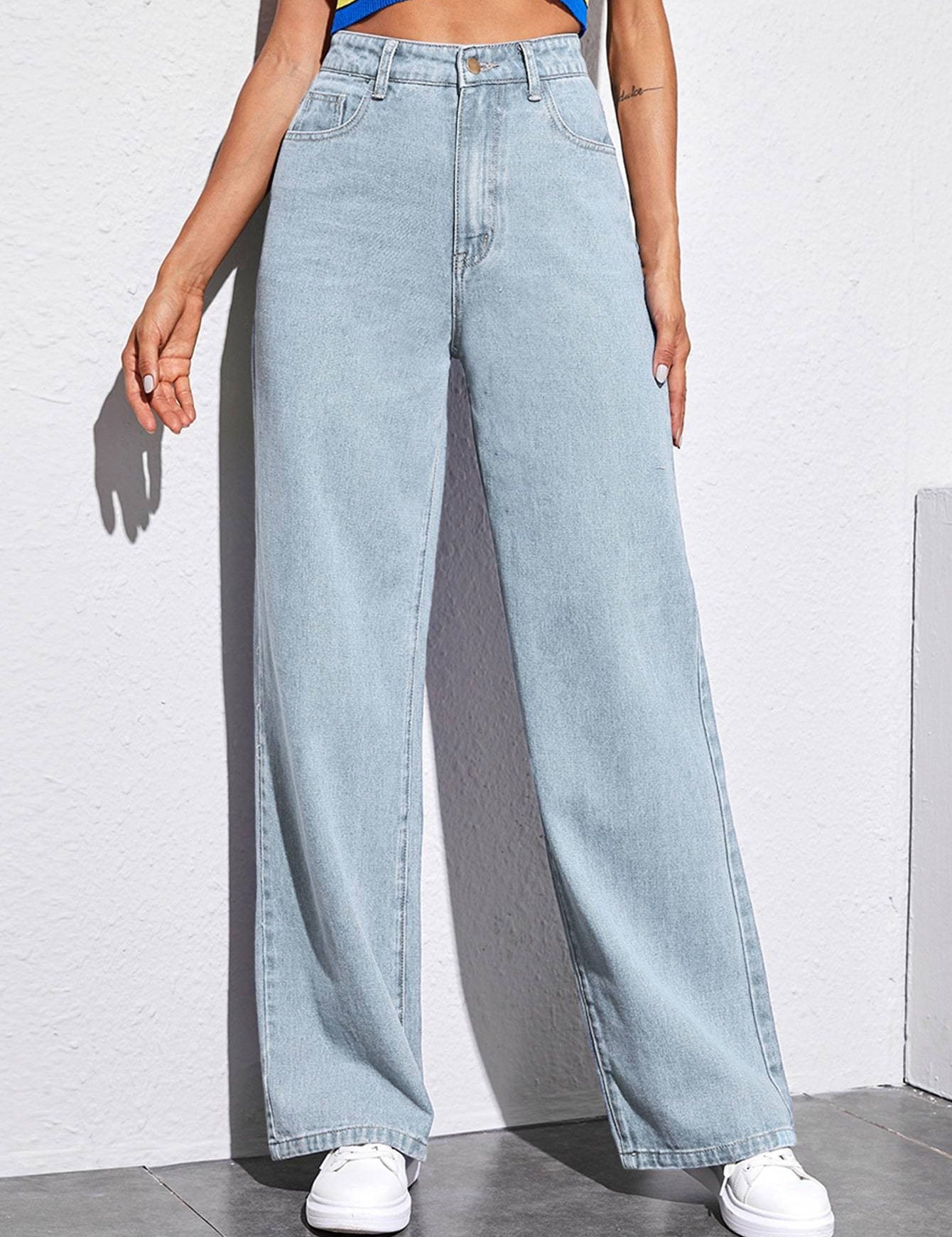 KOTTY Regular Women Light Blue Jeans 