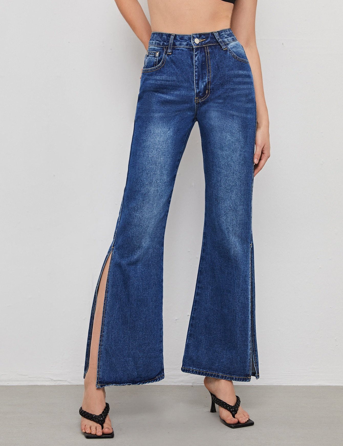 KOTTY Flared Women Blue Jeans 