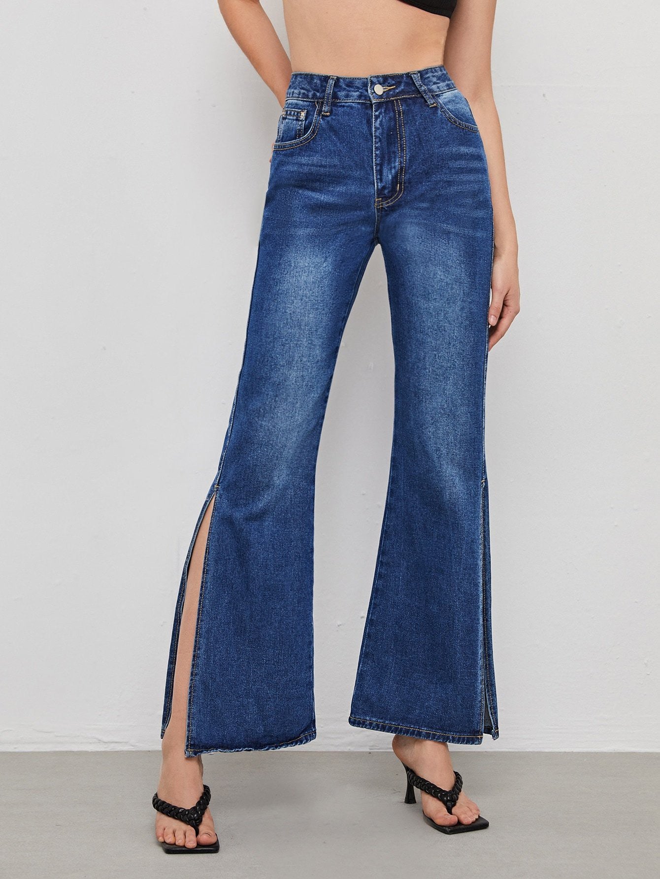 KOTTY Flared Women Blue Jeans 