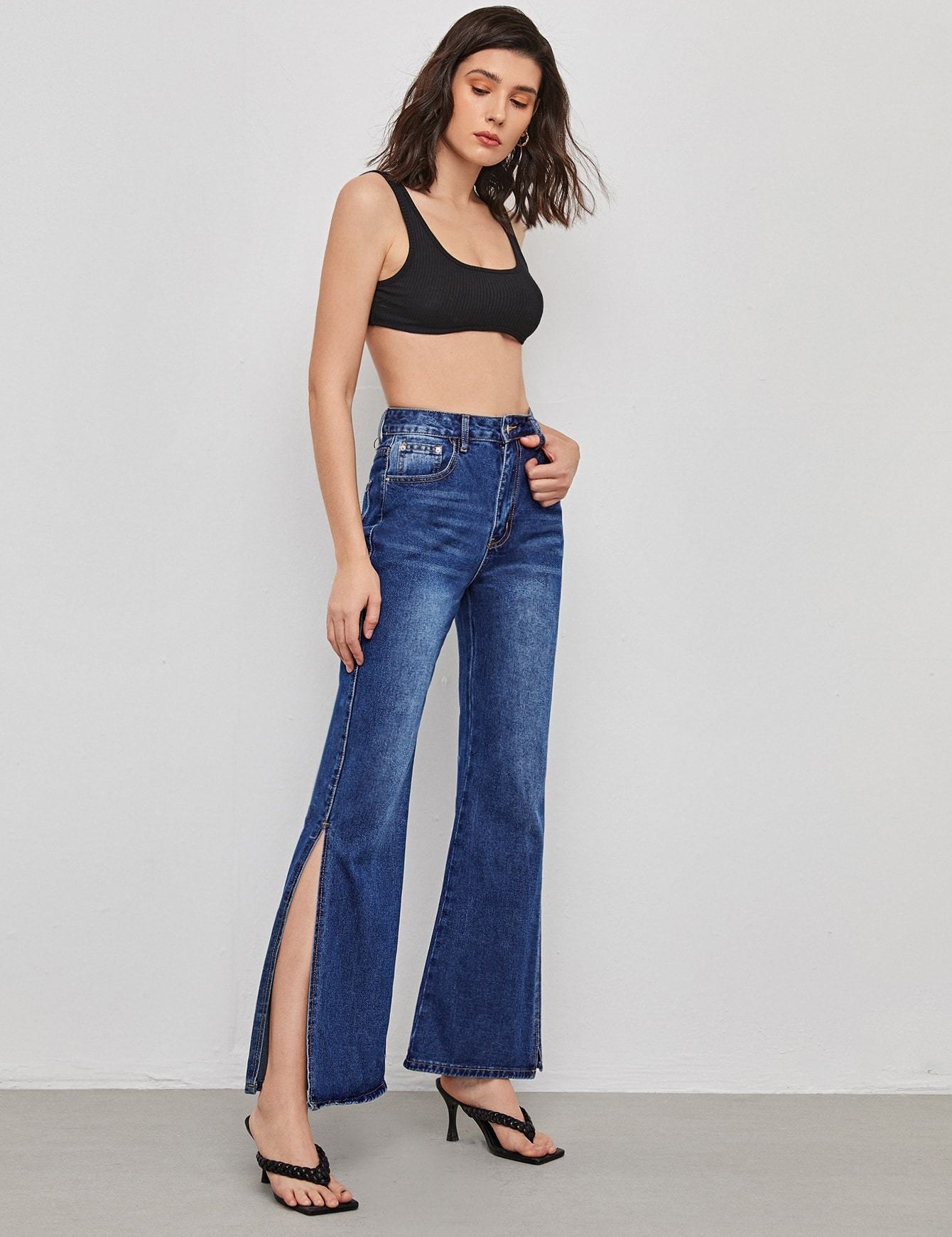KOTTY Flared Women Blue Jeans 