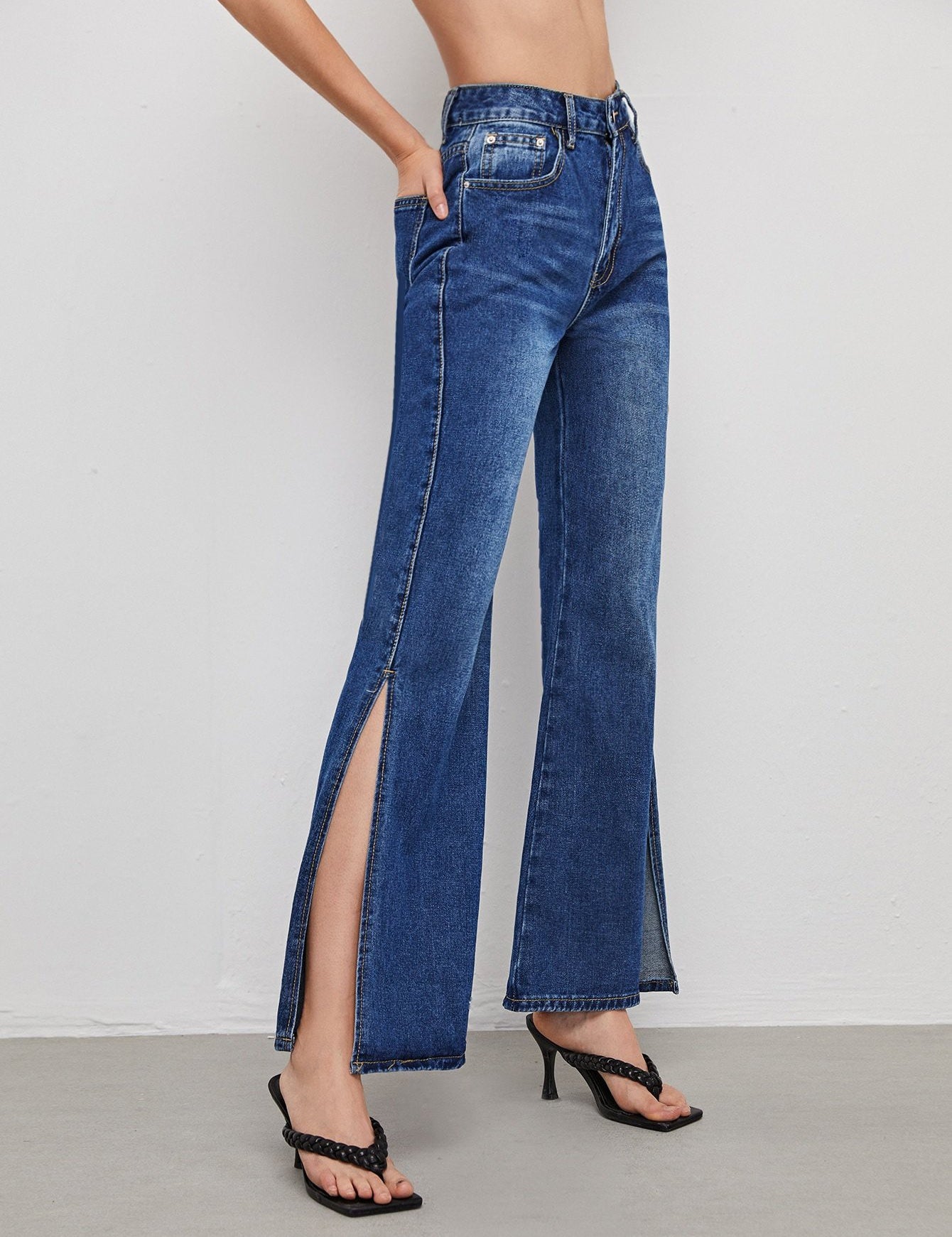 KOTTY Flared Women Blue Jeans 