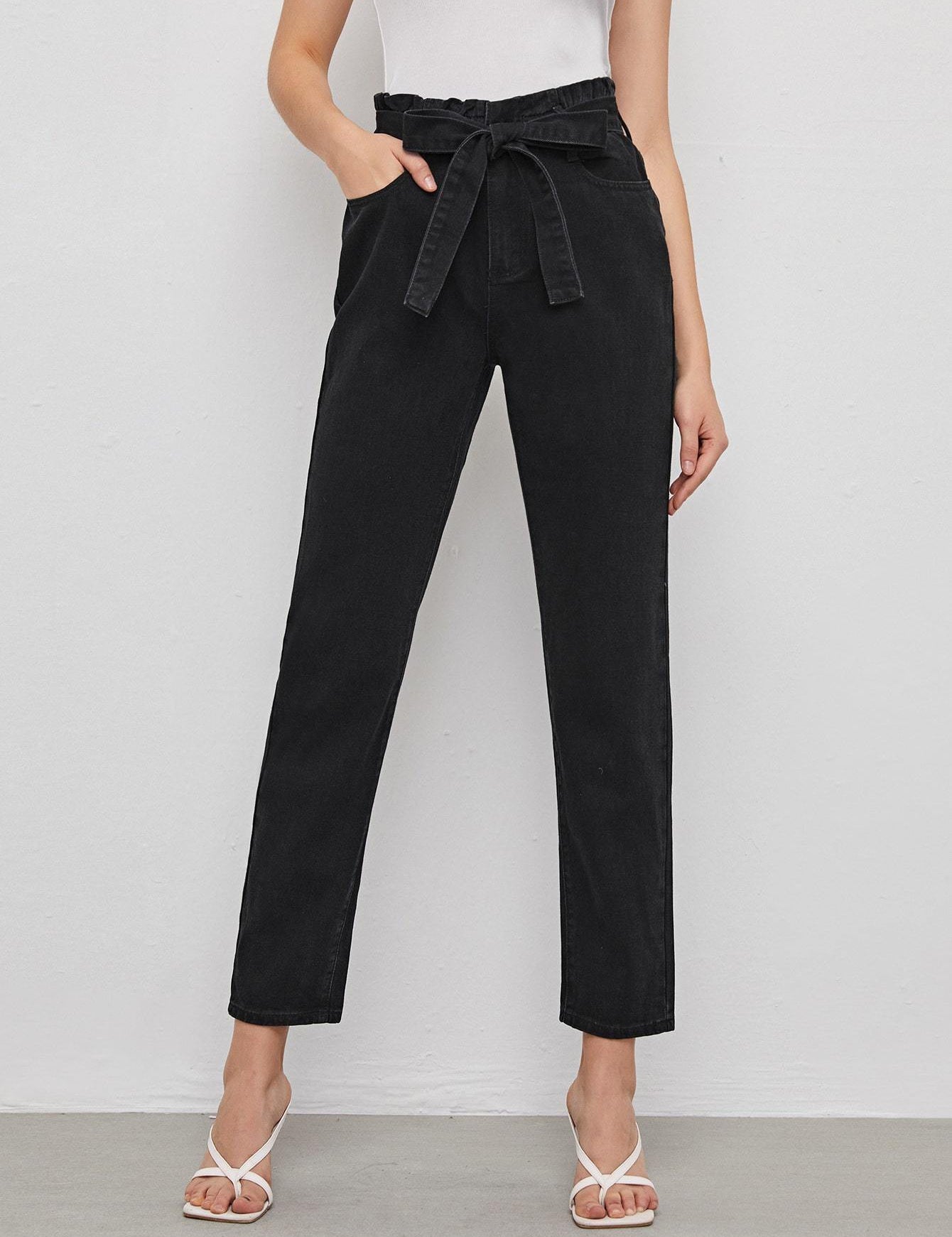 KOTTY Boyfriend Women Black Jeans 