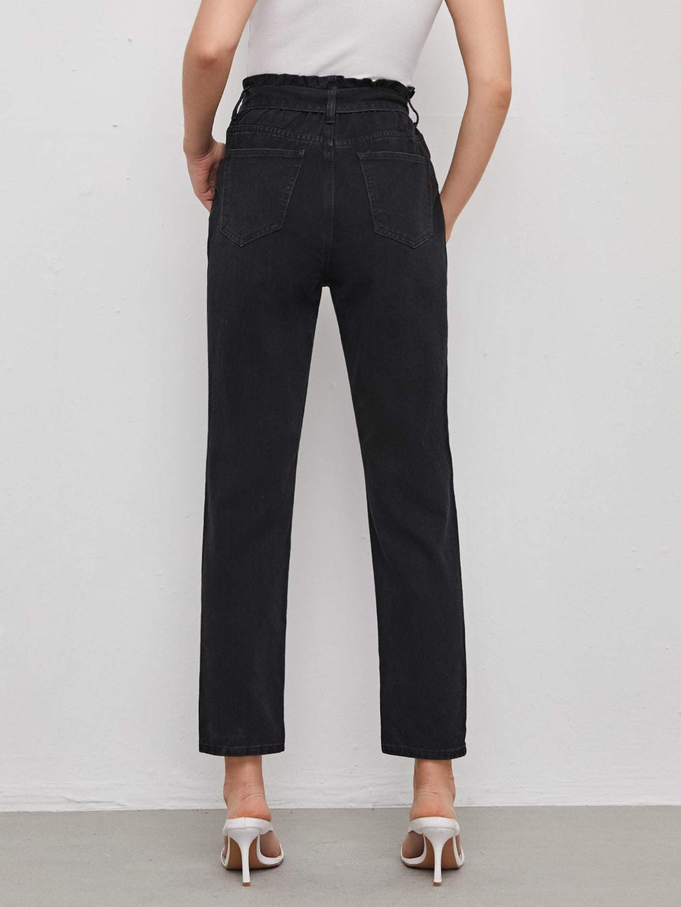 KOTTY Boyfriend Women Black Jeans 