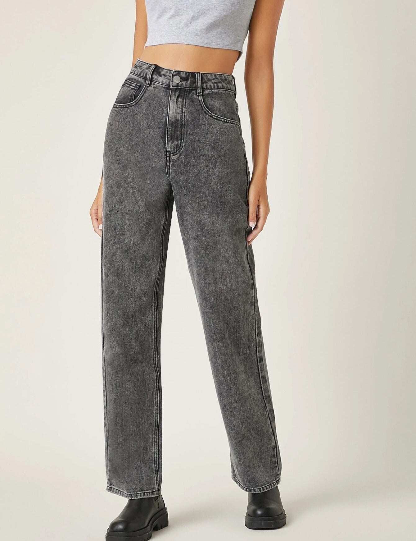 KOTTY Regular Women Dark Grey Jeans 