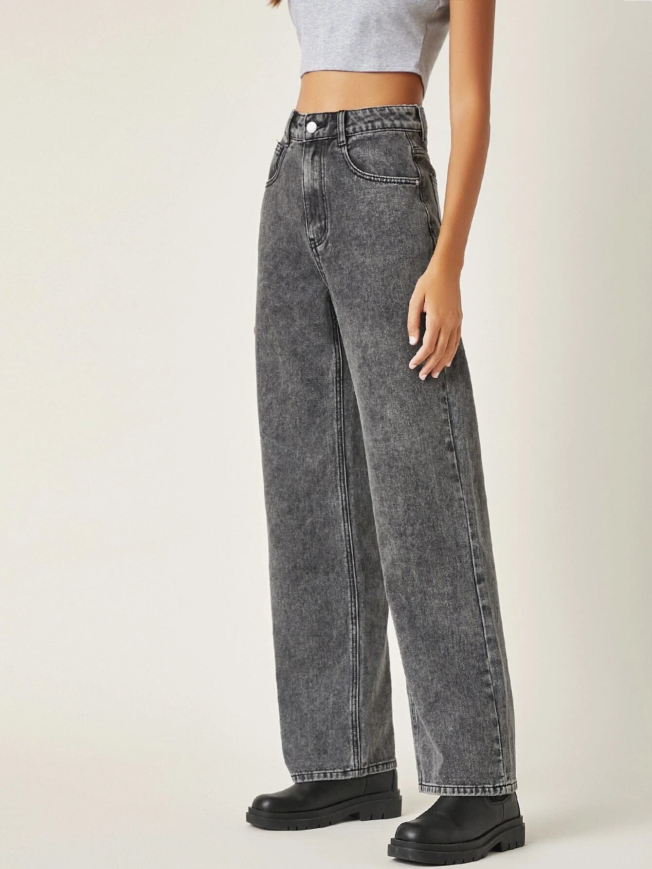 KOTTY Regular Women Dark Grey Jeans 