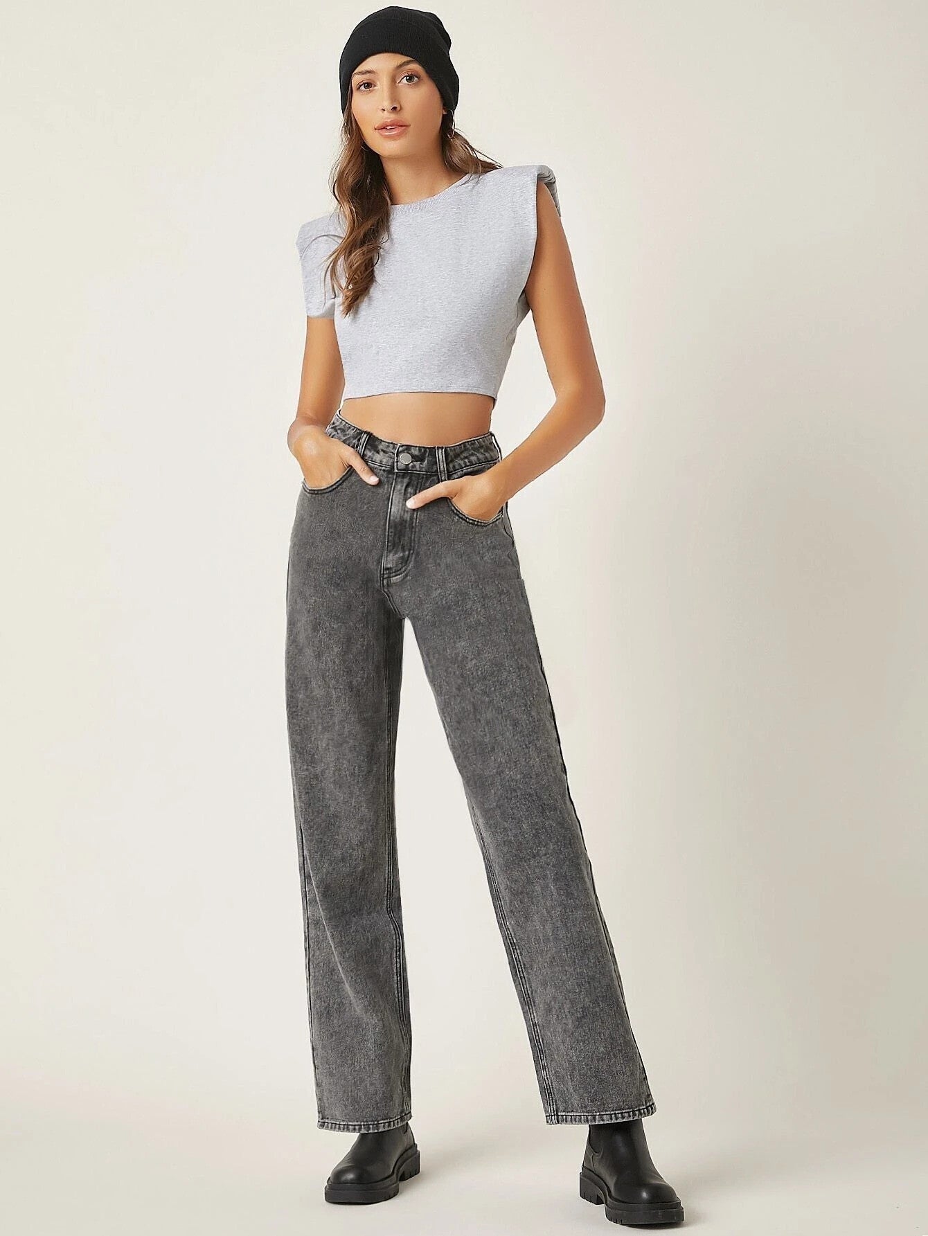 KOTTY Regular Women Dark Grey Jeans 