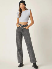 KOTTY Regular Women Dark Grey Jeans 