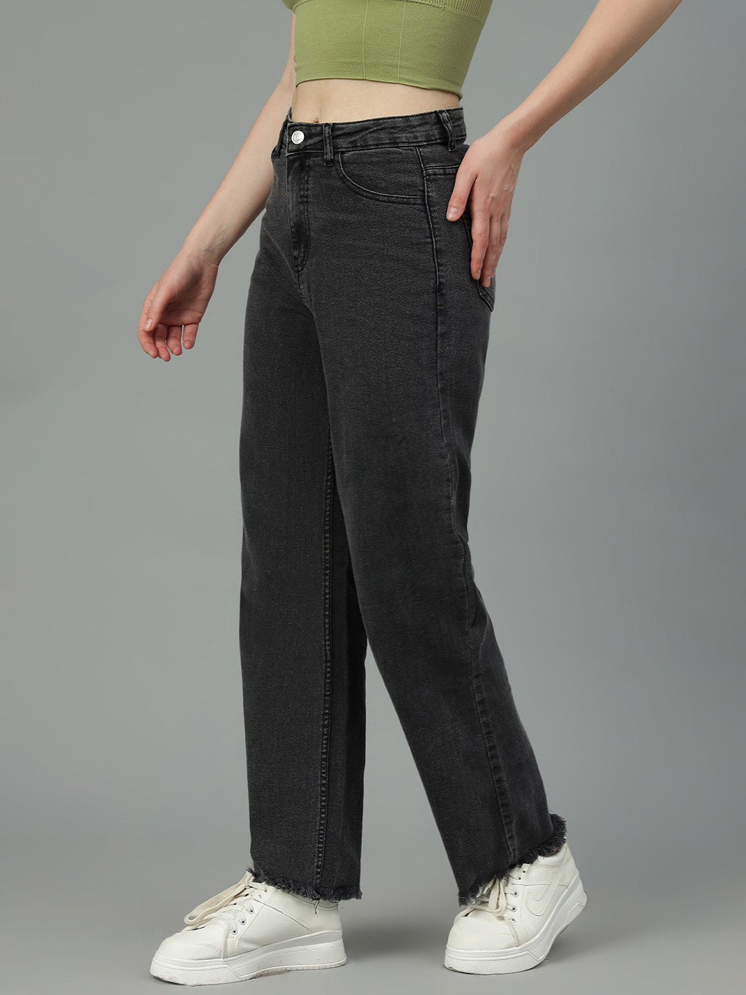 KOTTY Flared Women Black Jeans 