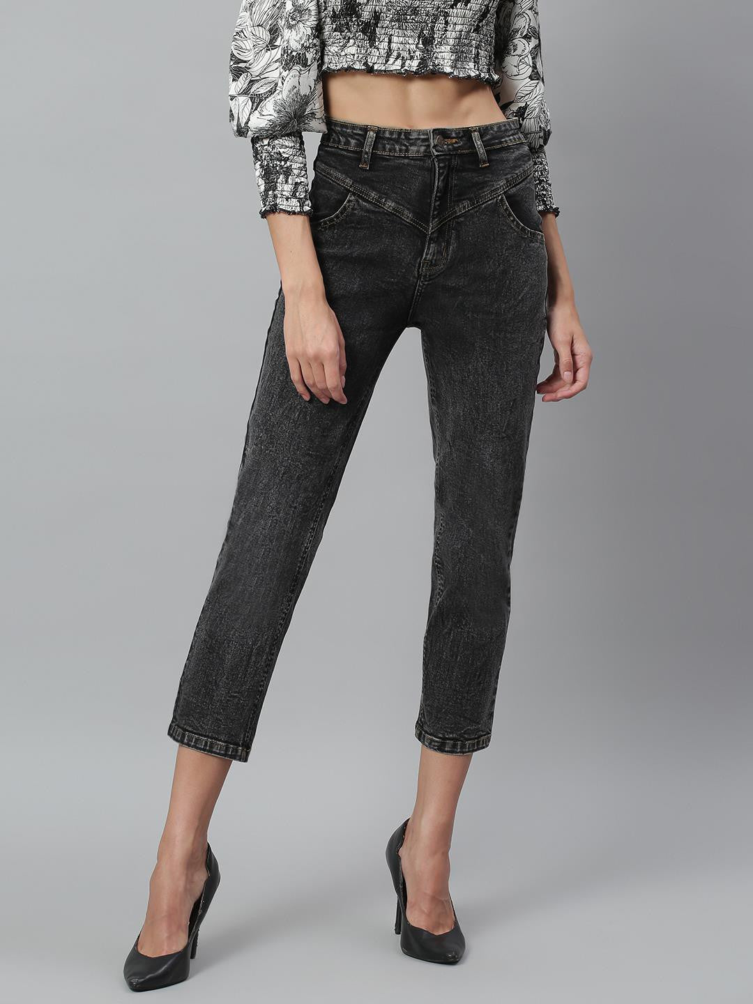 KOTTY Regular Women Black Jeans 