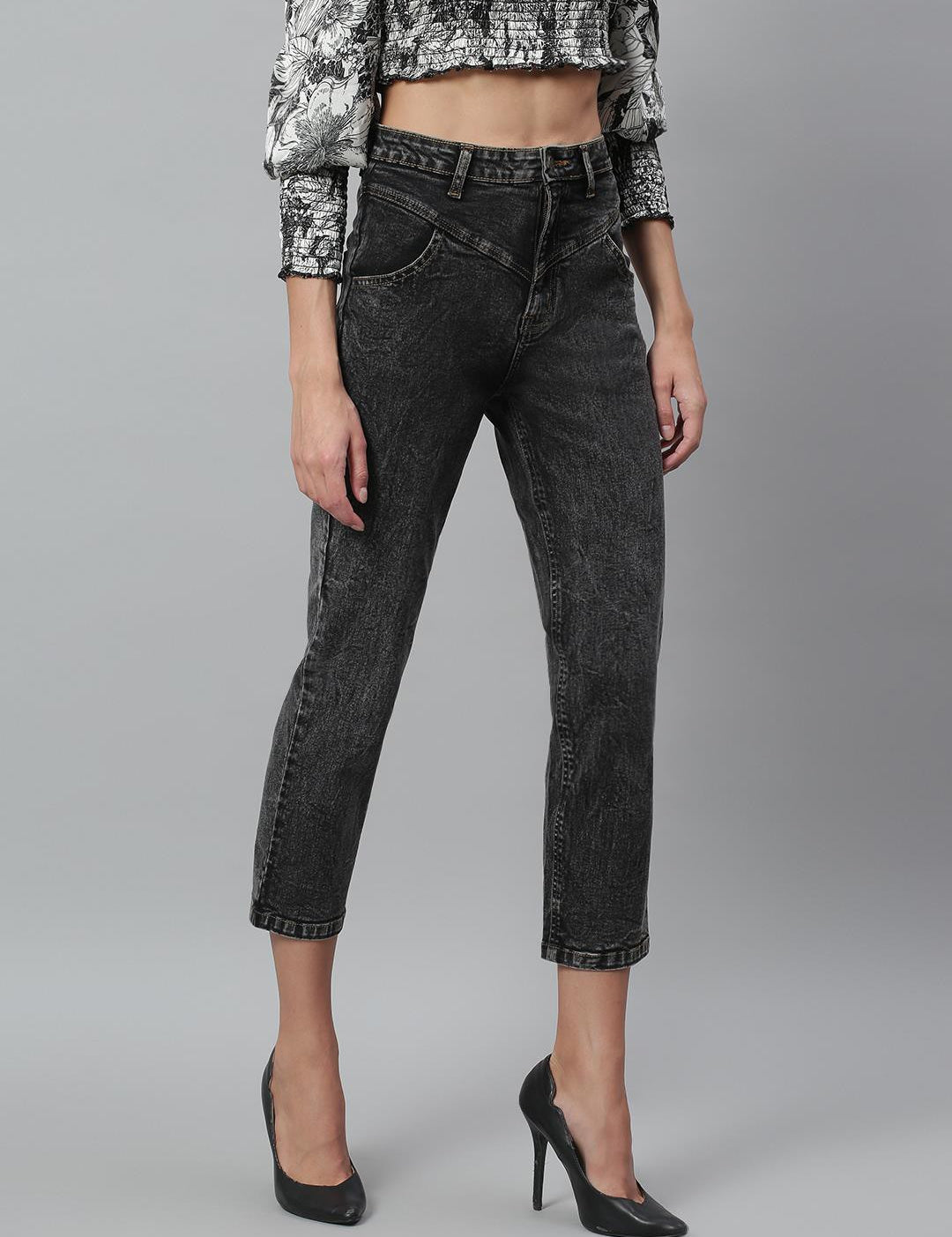 KOTTY Regular Women Black Jeans 
