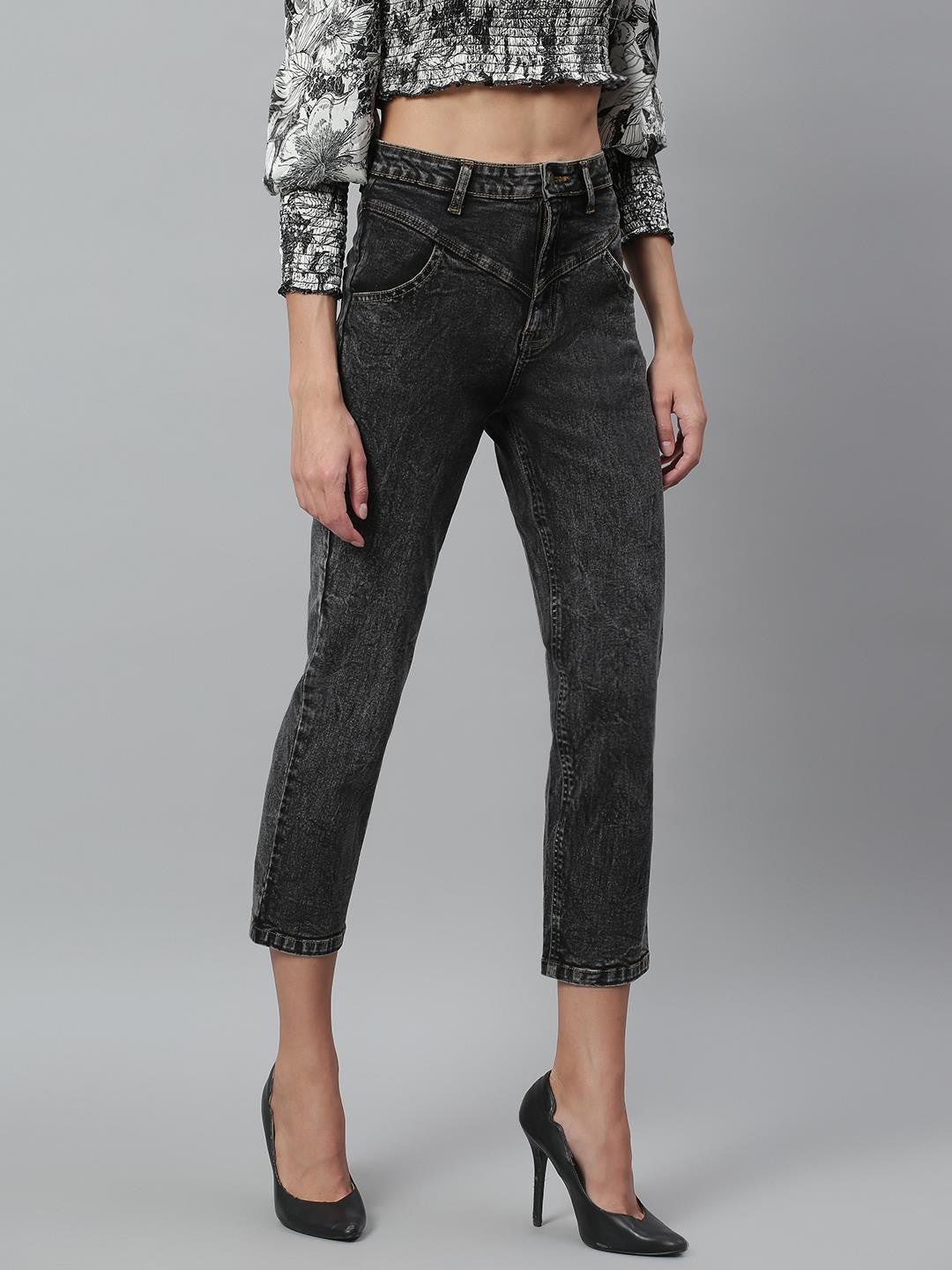 KOTTY Regular Women Black Jeans 