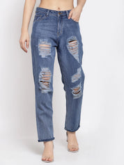 KOTTY Boyfriend Women Blue Jeans 
