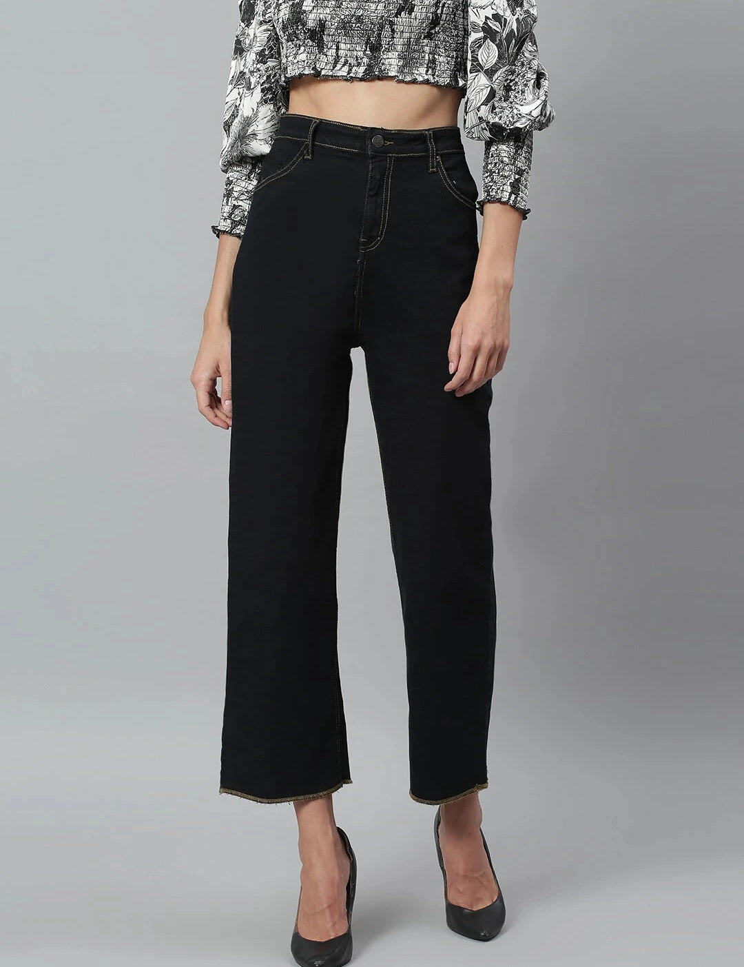 KOTTY Regular Women Black Jeans 