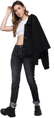 KOTTY Regular Women Black Jeans 