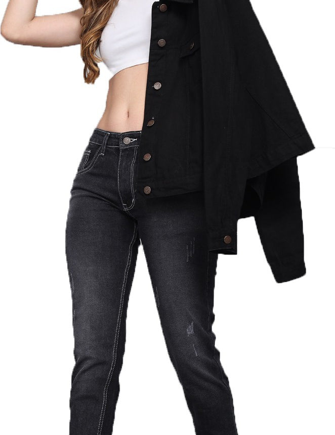 KOTTY Regular Women Black Jeans 