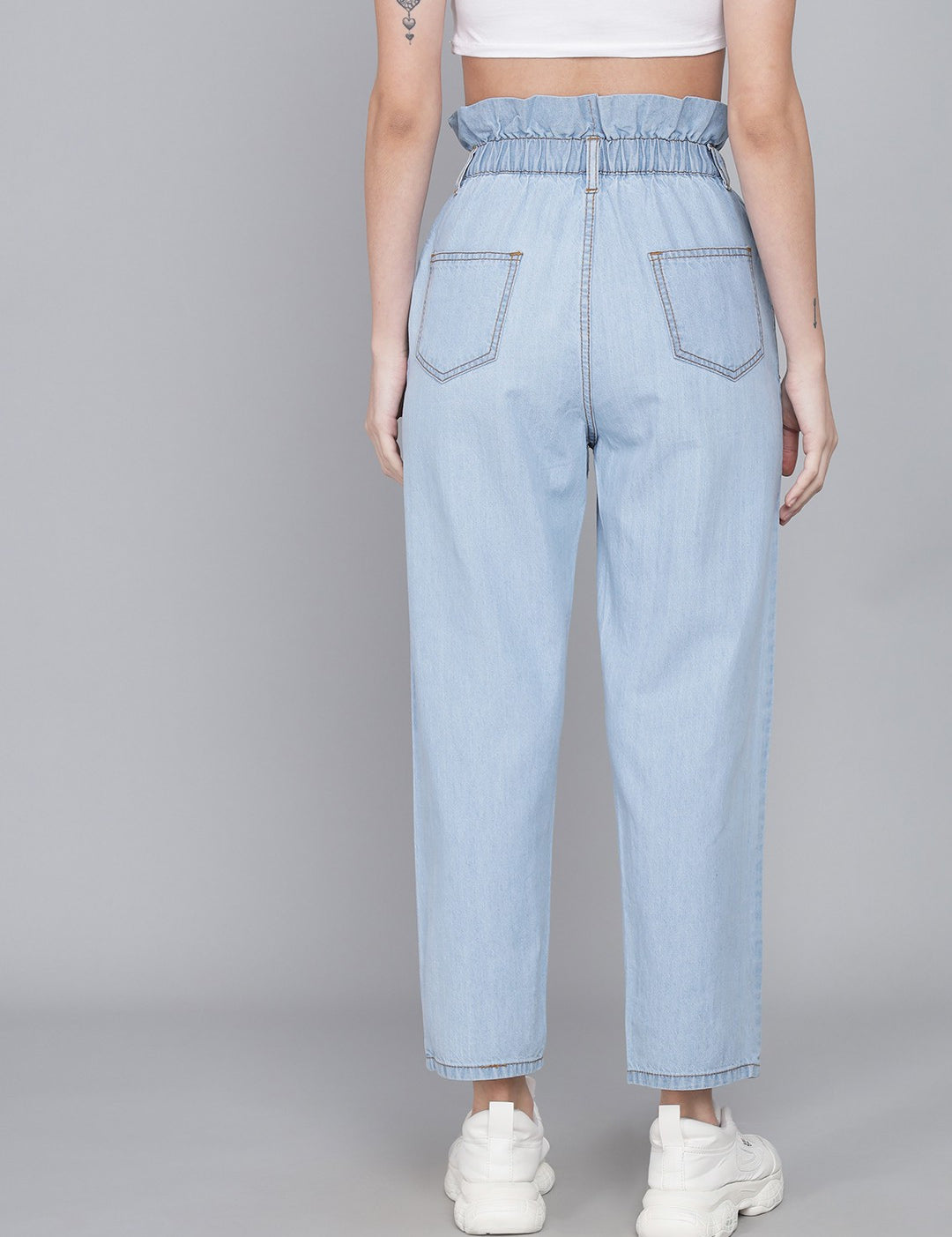 KOTTY Boyfriend Women Light Blue Jeans 