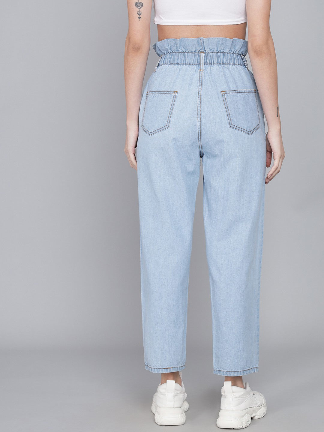 KOTTY Boyfriend Women Light Blue Jeans 