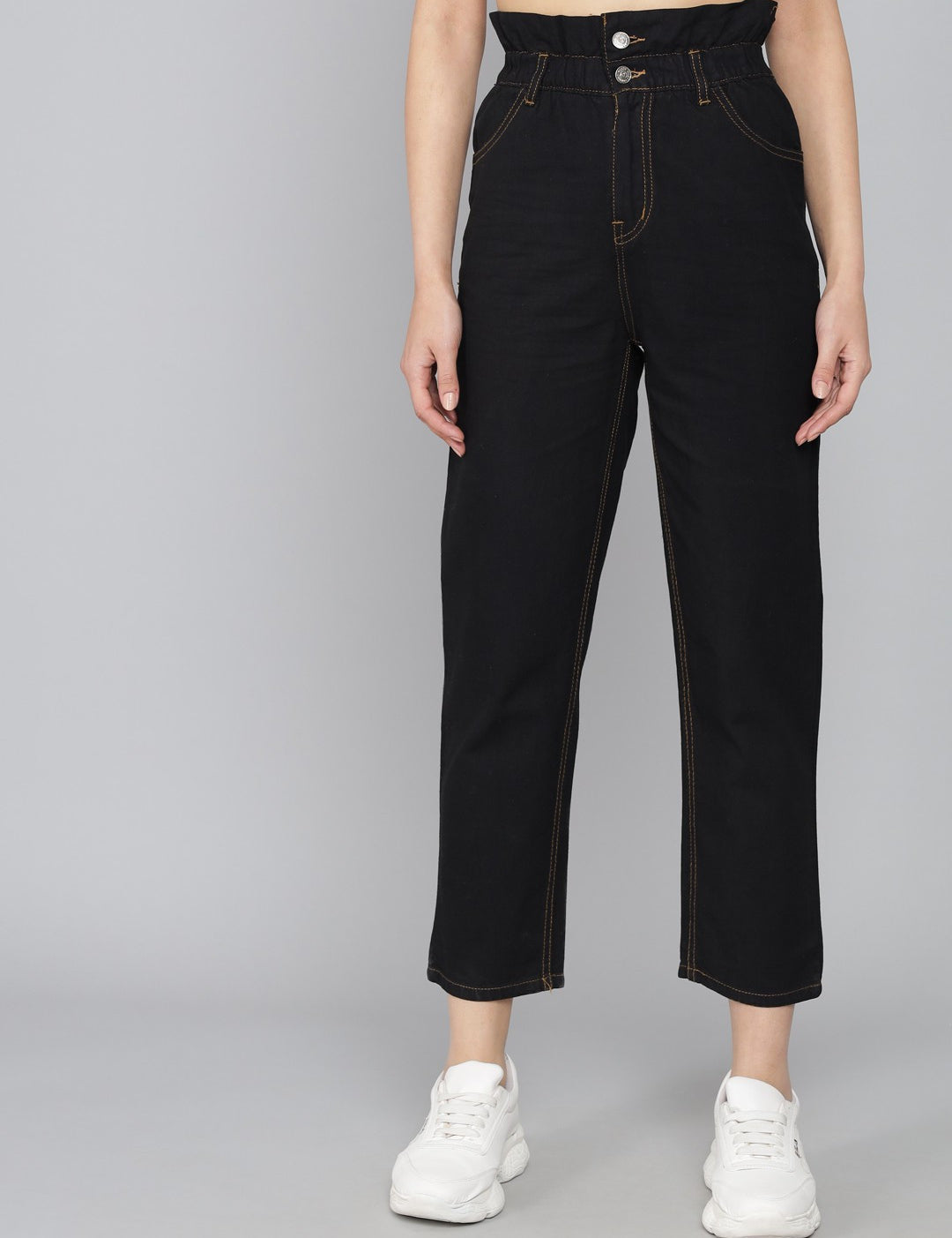 KOTTY Boyfriend Women Black Jeans 