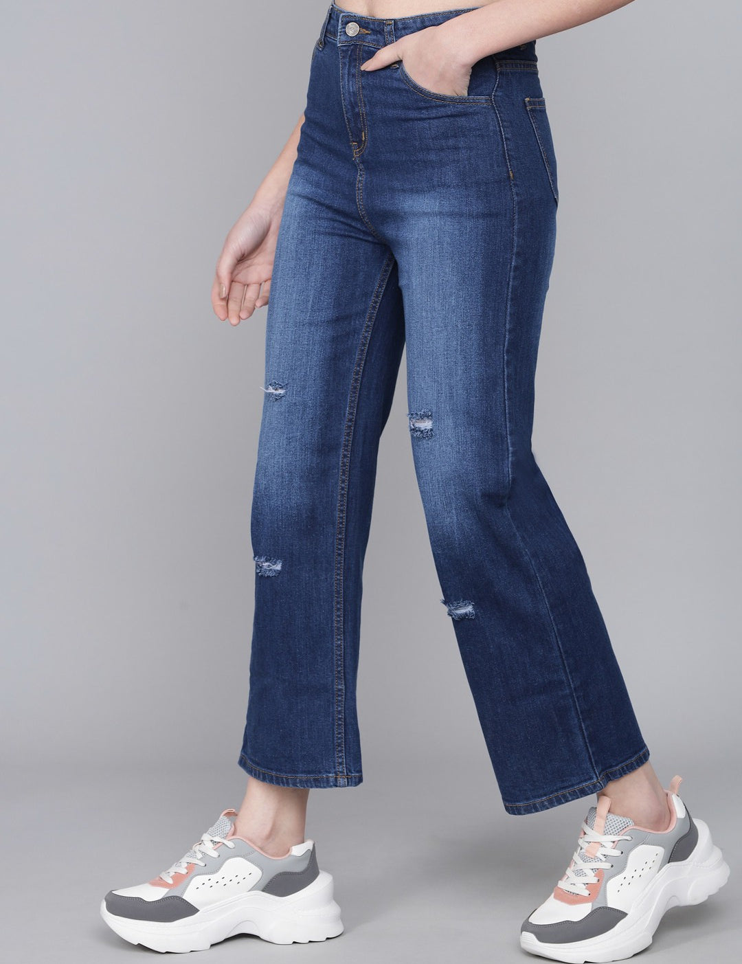 KOTTY Flared Women Blue Jeans 