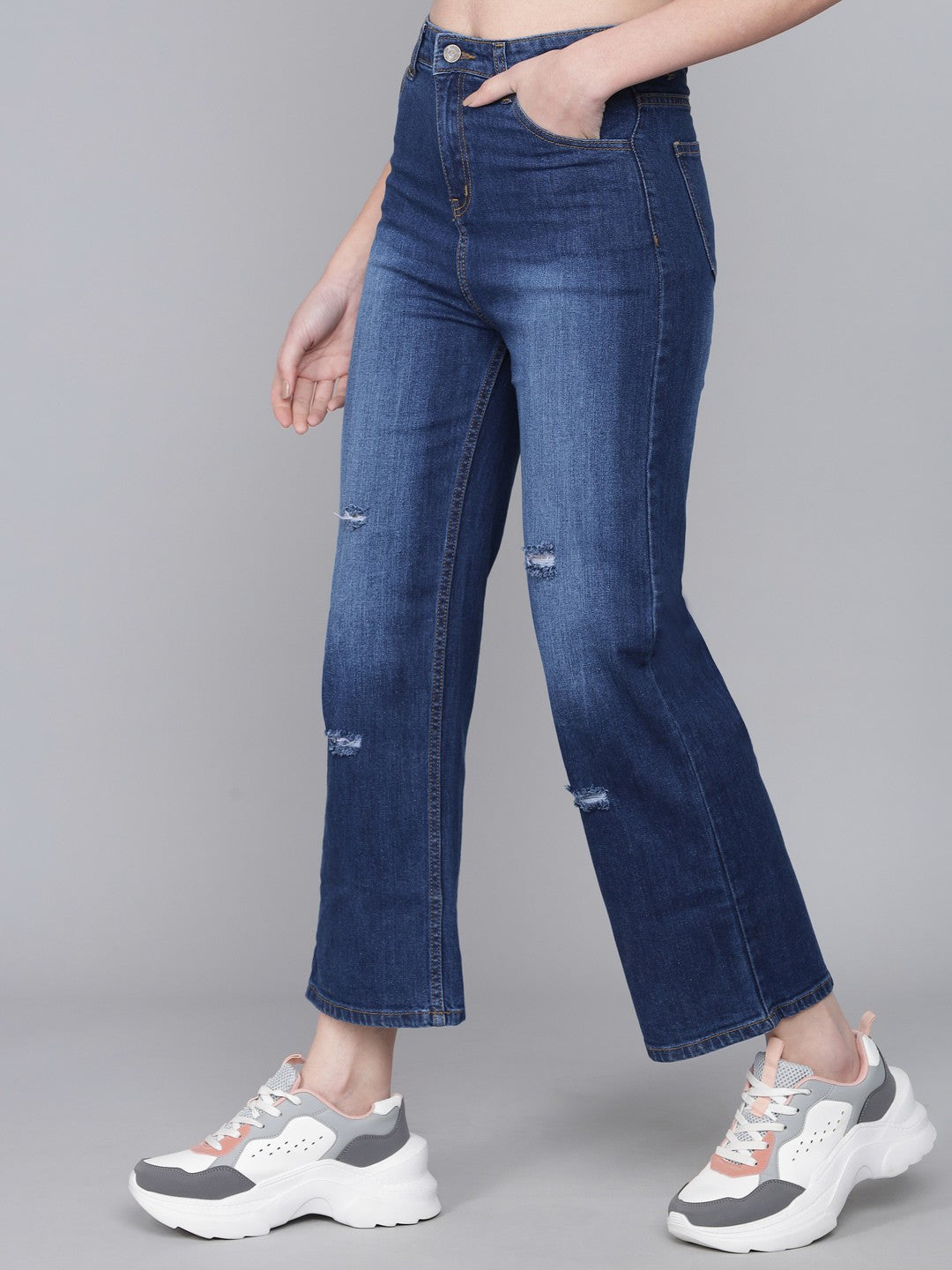KOTTY Flared Women Blue Jeans 