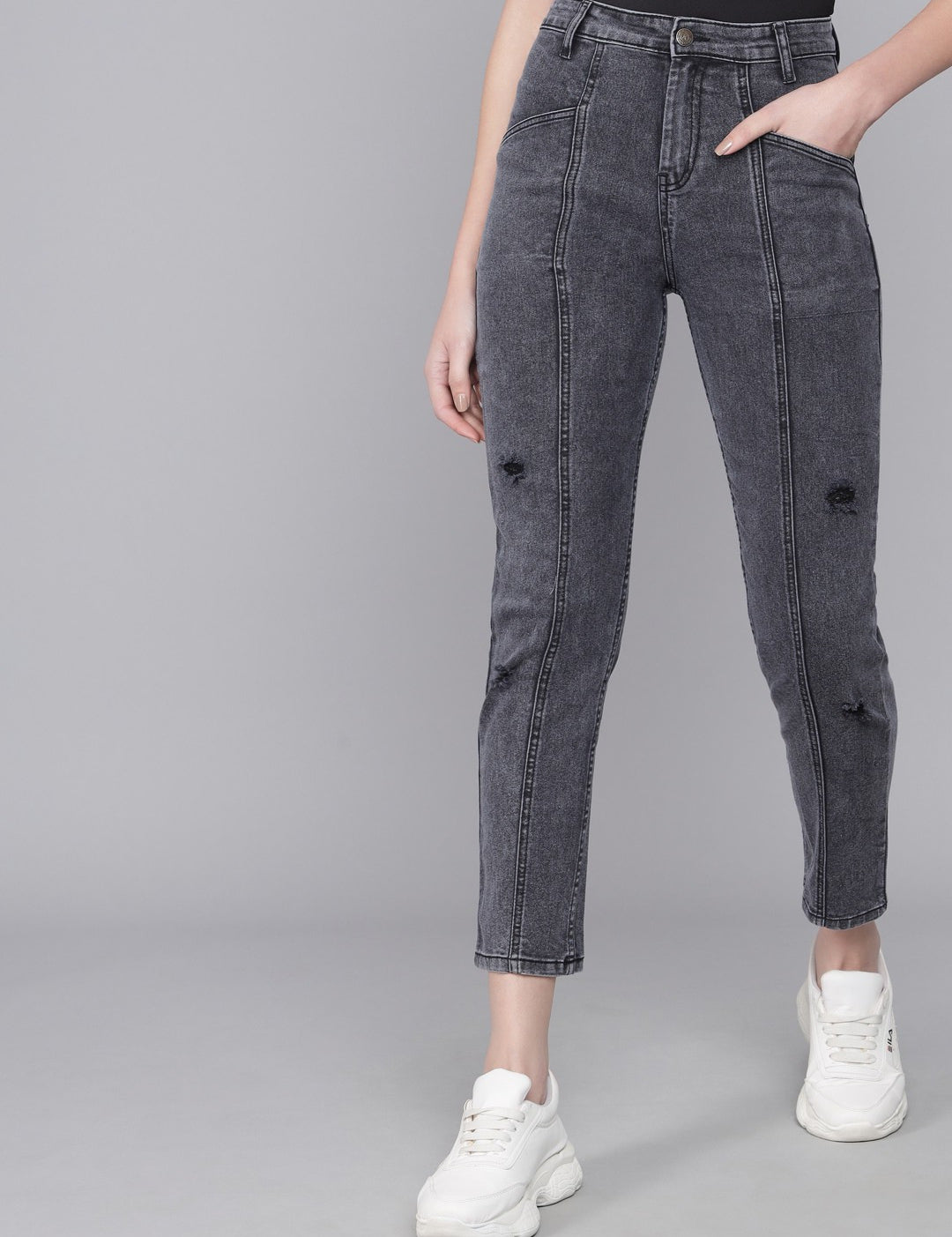 KOTTY Regular Women Black Jeans 