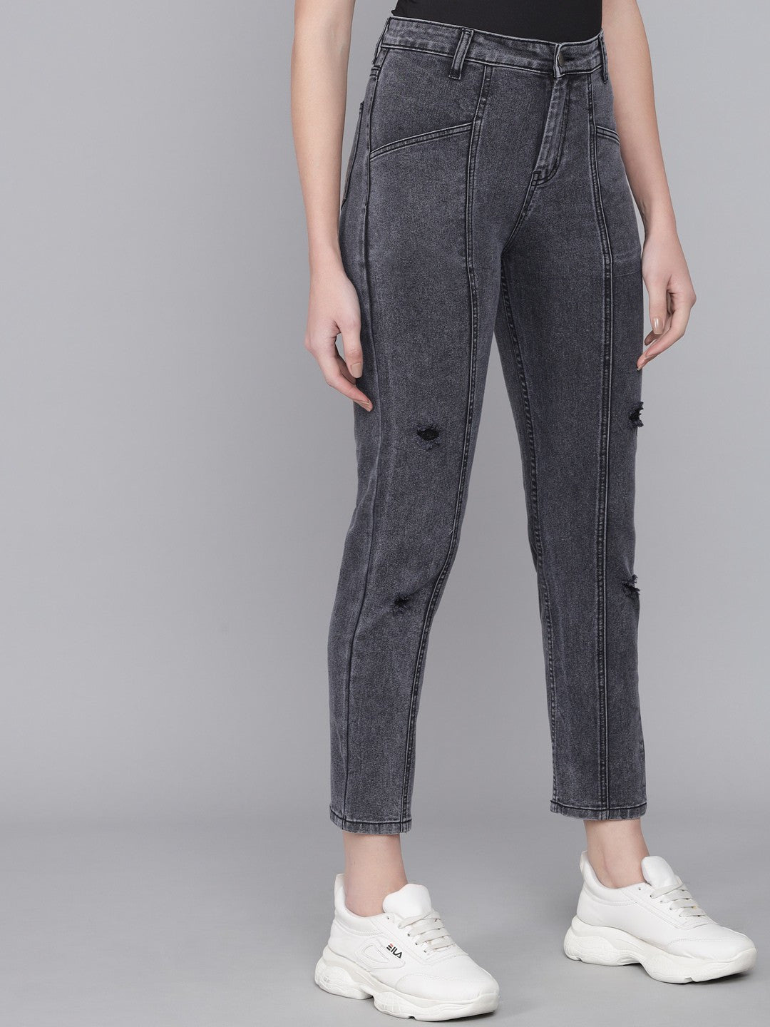 KOTTY Regular Women Black Jeans 