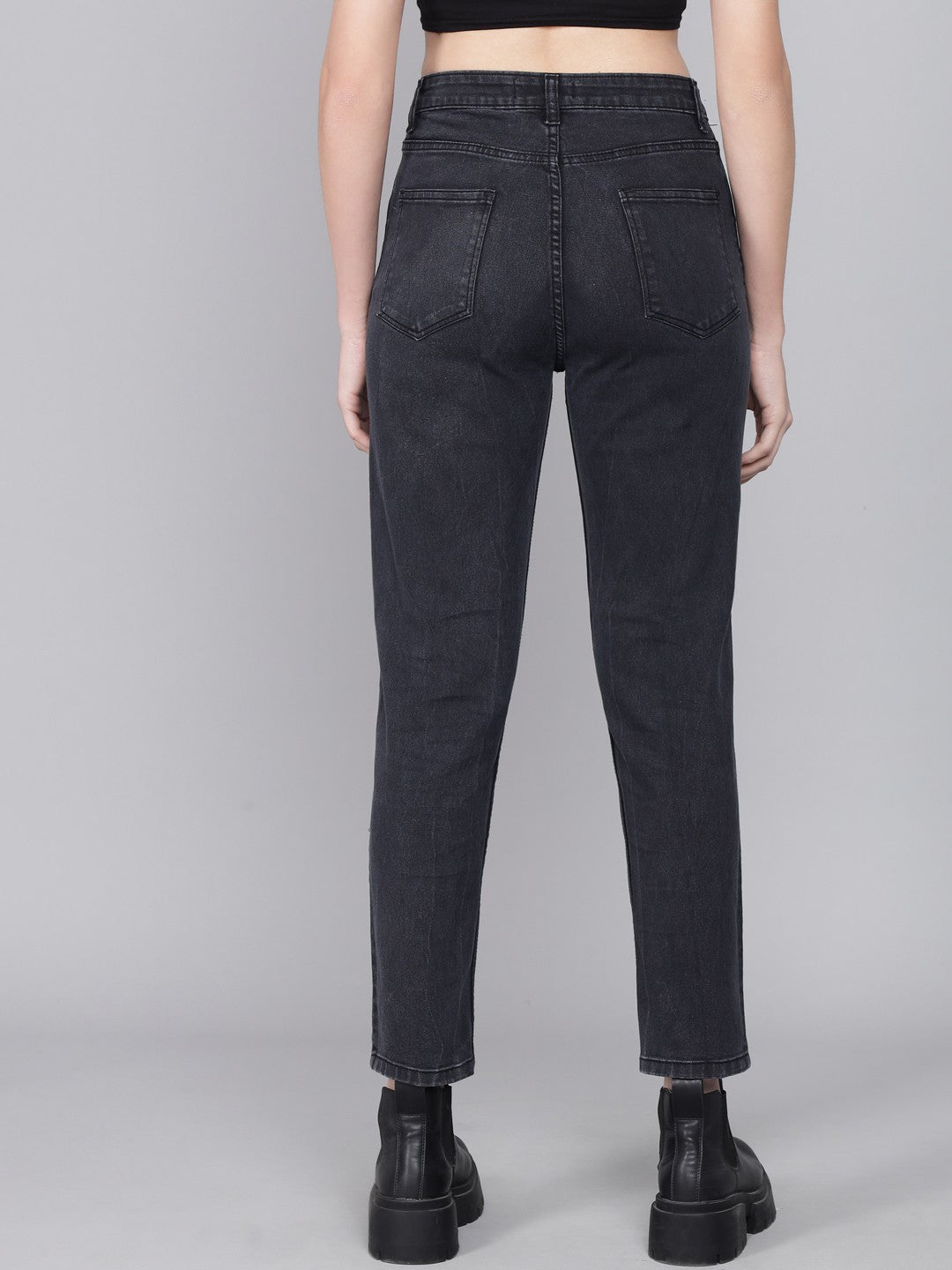 KOTTY Regular Women Black Jeans 