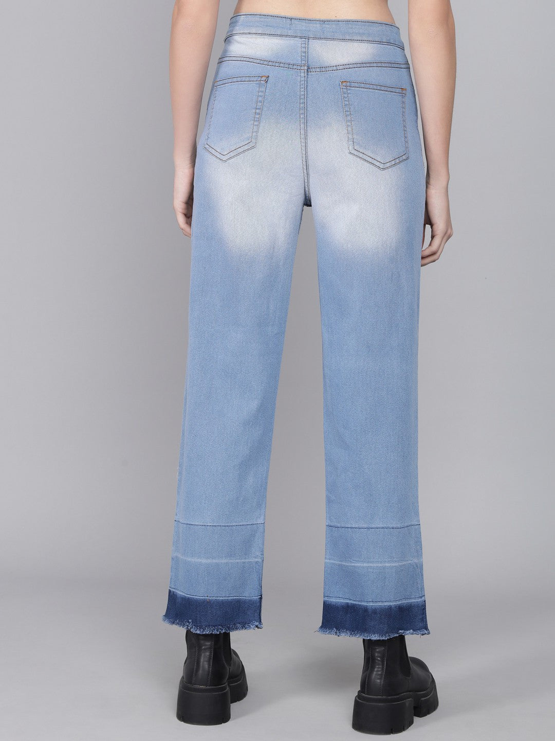 KOTTY Flared Women Light Blue Jeans 