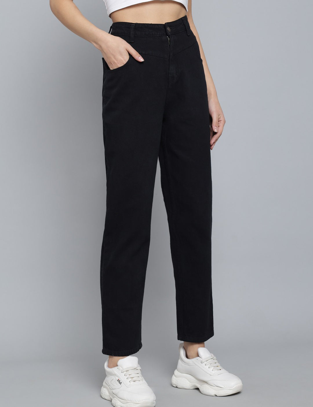 KOTTY Regular Women Black Jeans 