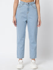 KOTTY Regular Women Light Blue Jeans 