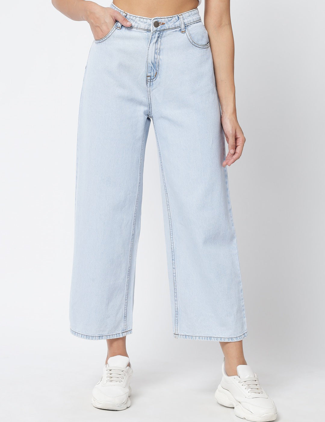 KOTTY Regular Women Light Blue Jeans 