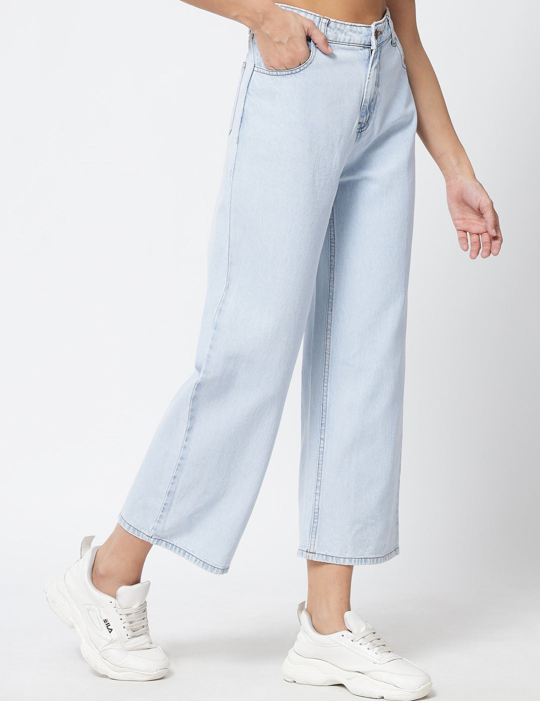 KOTTY Regular Women Light Blue Jeans 
