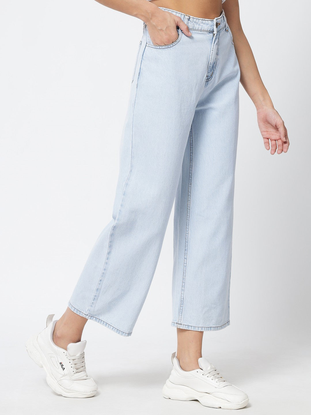 KOTTY Regular Women Light Blue Jeans 