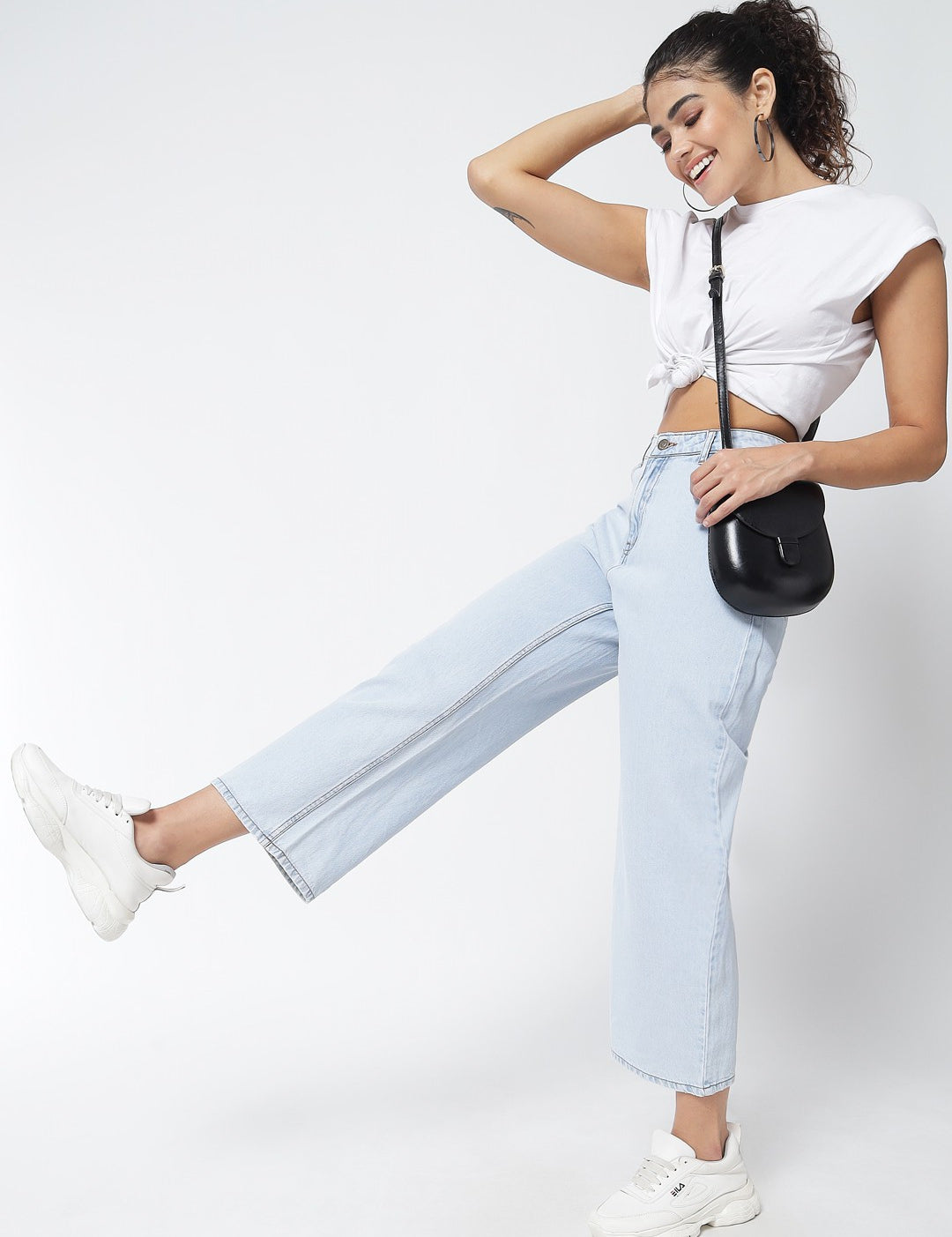 KOTTY Regular Women Light Blue Jeans 